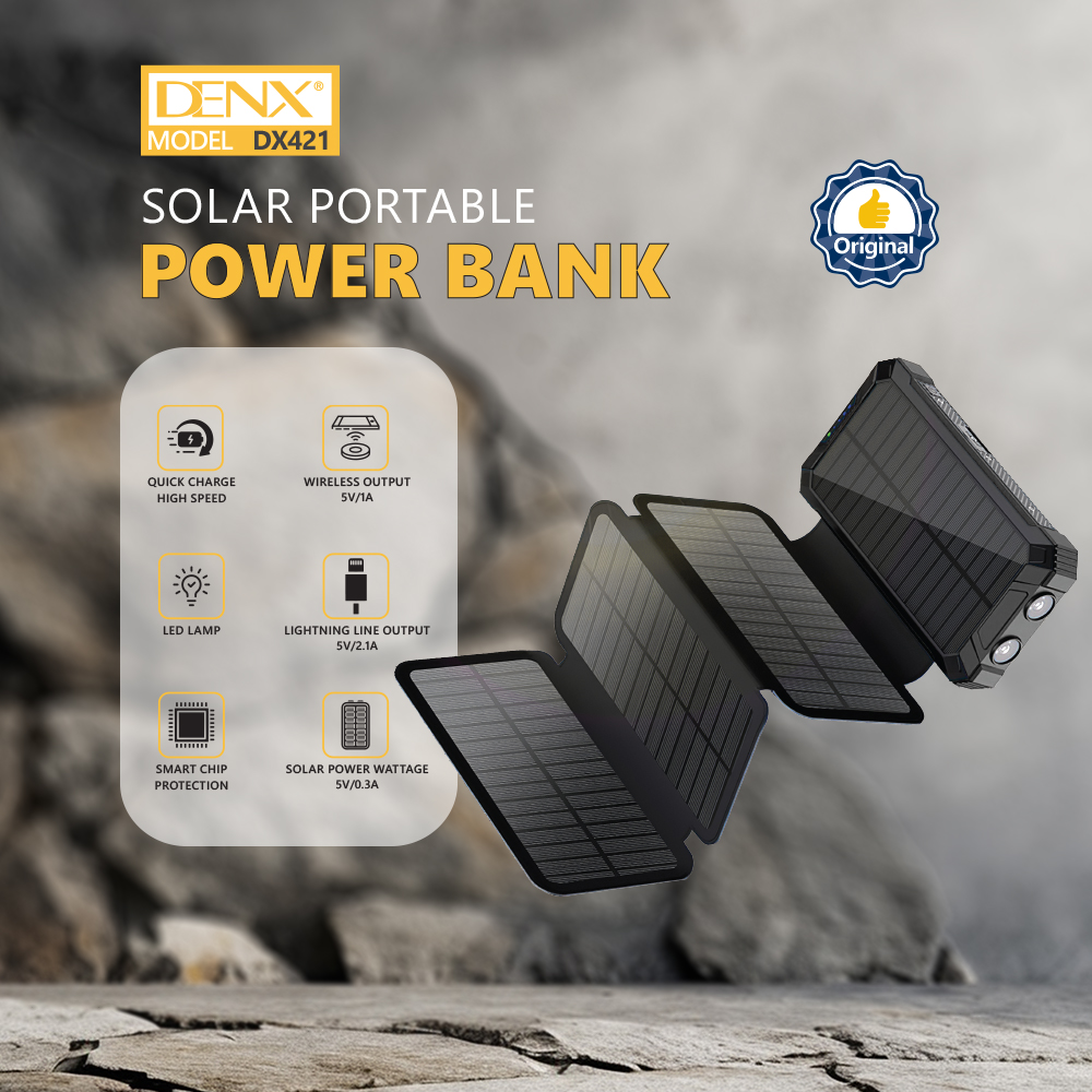 باور بانك يعمل الطاقة الشمسية شحن لاسلكى او سلكى 20000mah - الصورة 3